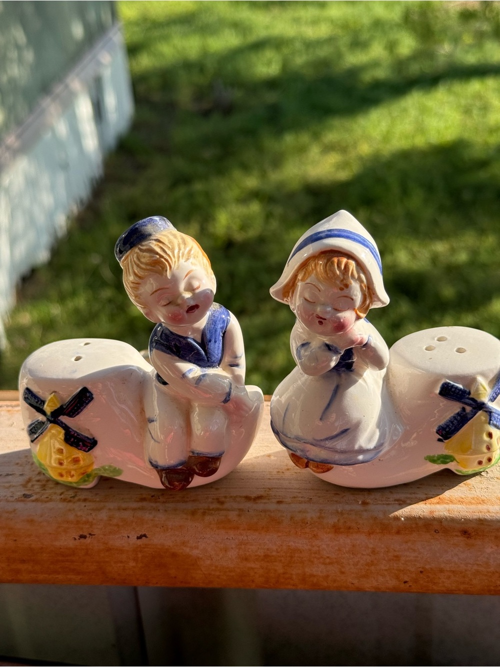 Vintage “Kissing Dutch Couple” Salt and Pepper Shakers